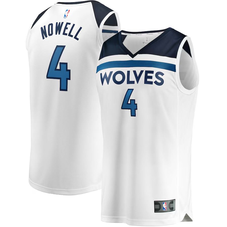 Men Minnesota Timberwolves #4 Jaylen Nowell Fanatics Branded White Fast Break Replica NBA Jersey->youth nba jersey->Youth Jersey